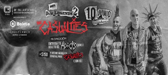 The Casualties en Guadajara, México 2016