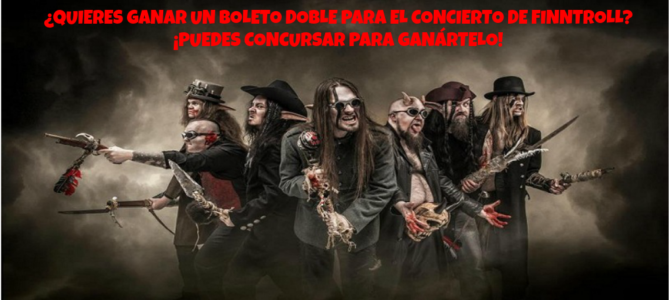 Concurso para boleto doble concierto Finntroll